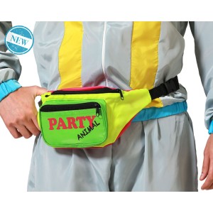 Zubehör für Verkleidung party Neon Gürteltasche