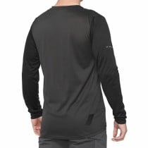 Herren Langarm-T-Shirt 100 % Ridecamp Schwarz Radfahren