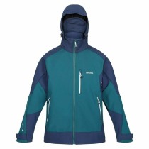 Men's Sports Jacket Regatta Hewitts VII Blue Green Hood