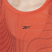 Women’s Short Sleeve T-Shirt Reebok Burnout Orange