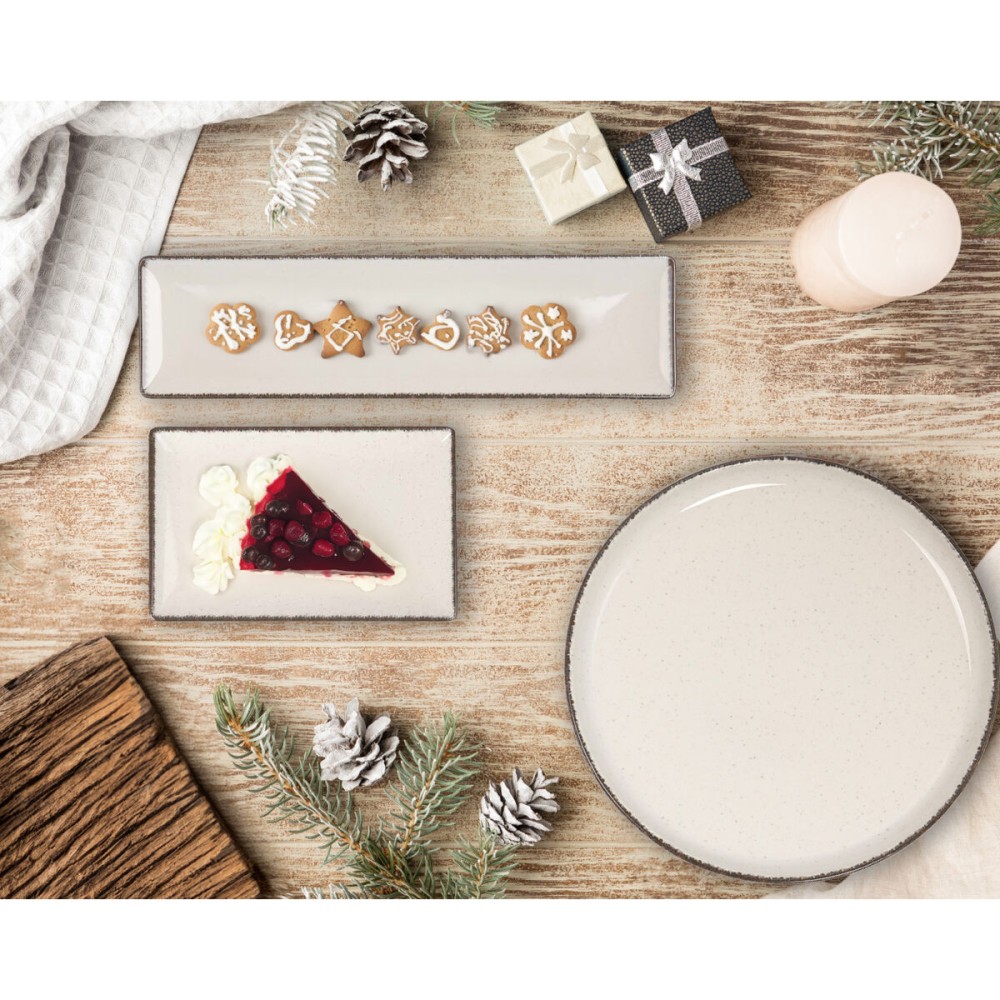 Serving Platter La Mediterránea Anllo Rectangular 30 x 8 x 2 cm (24 Units)