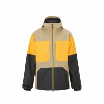 Ski Jacket Picture Elfyn Light brown Men