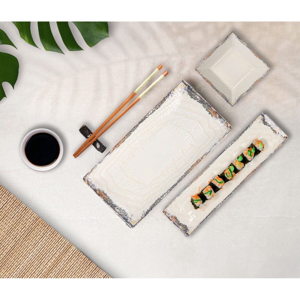 Serving Platter La Mediterránea Albus Rectangular 30 x 20 x 2,5 cm (6 Units)
