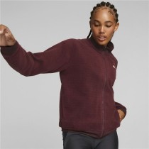 Sportjacke für Frauen Puma Fit Sherpa Dunkelrot