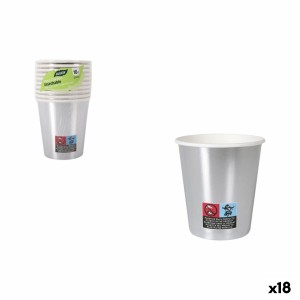 Gläserset Algon Silberfarben 200 ml 10 Stücke (18 Stück)
