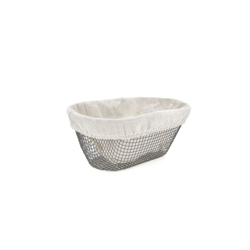 Corbeille à Pain Métal Oblongue 25 x 13 x 10 cm (18 Unités)