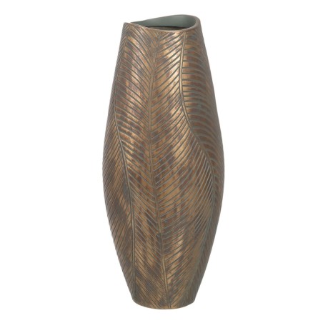 Vase grün Gold Polyesterharz 22 x 22 x 54 cm