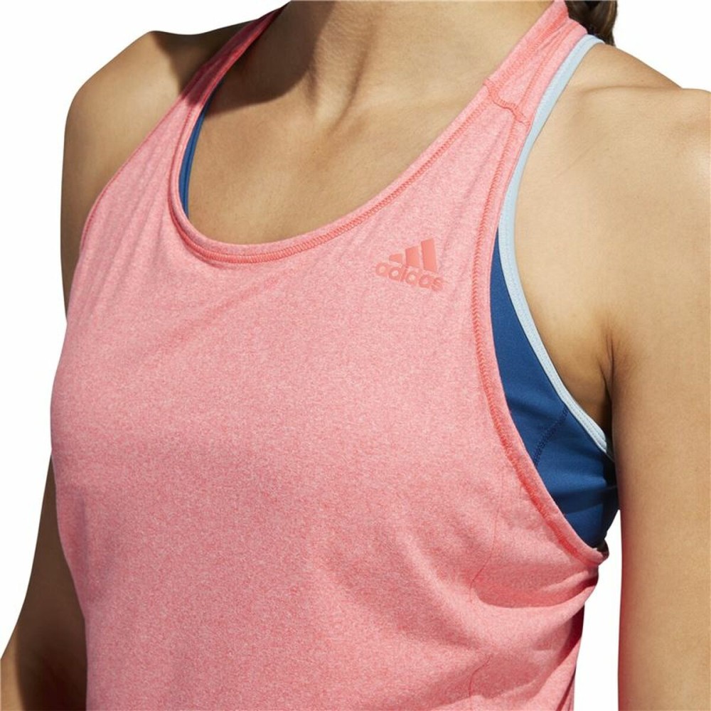 Maillot de Corps sans Manches pour Femme Adidas 3 Stripes Tank Rose