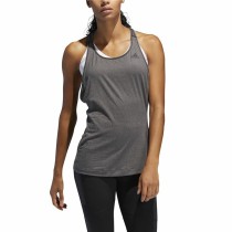 Maillot de Corps sans Manches pour Femme Adidas 3 Stripes Tank Gris foncé