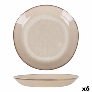 Deep Plate Duomo Beige Ø 23 cm (6 Units)
