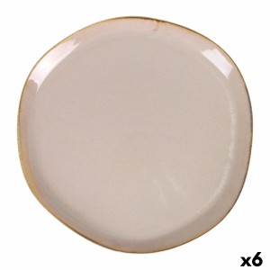 Flat Plate Duomo Beige Ø 28 cm (6 Units)
