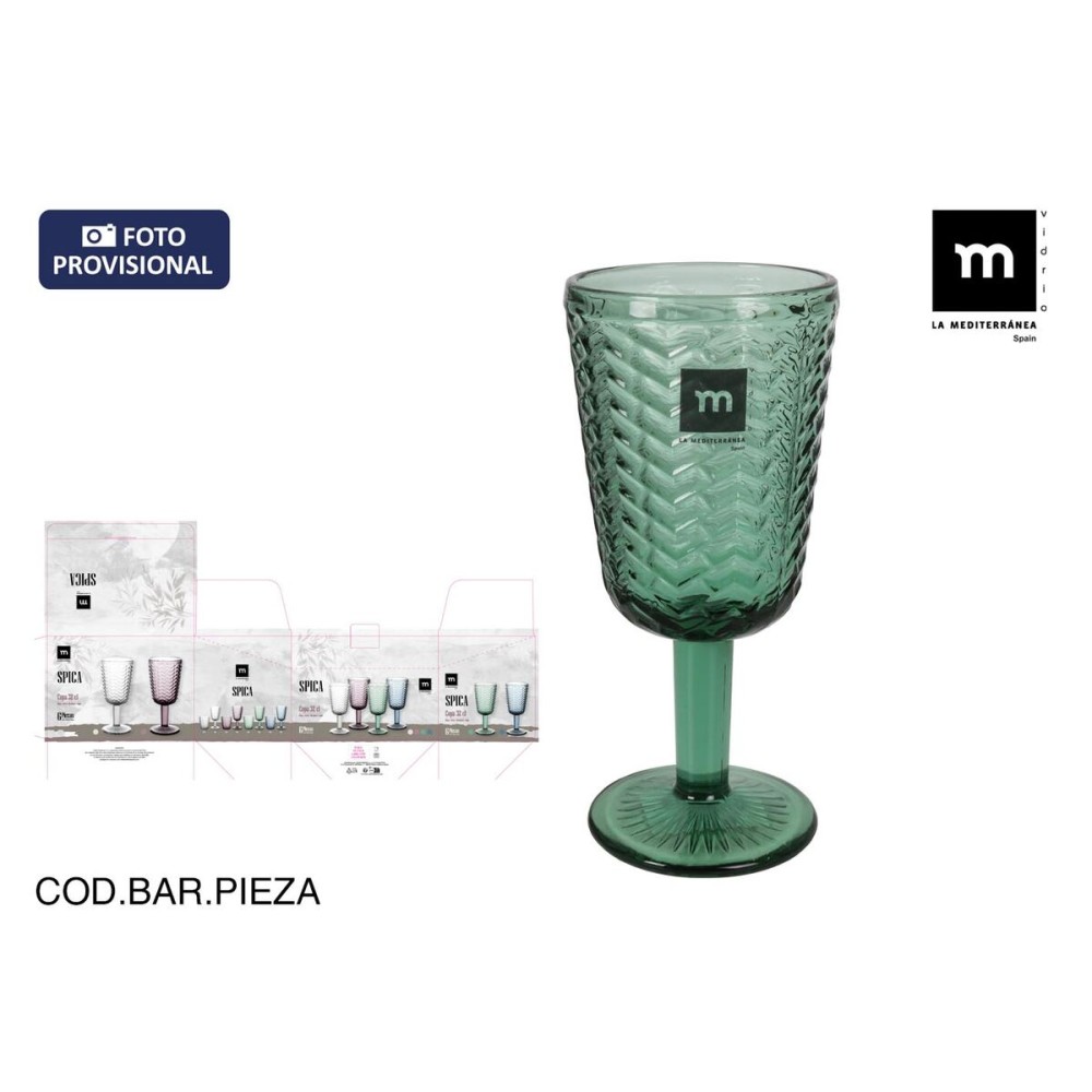 Champagnerglas La Mediterránea Spica grün (36 Stück)