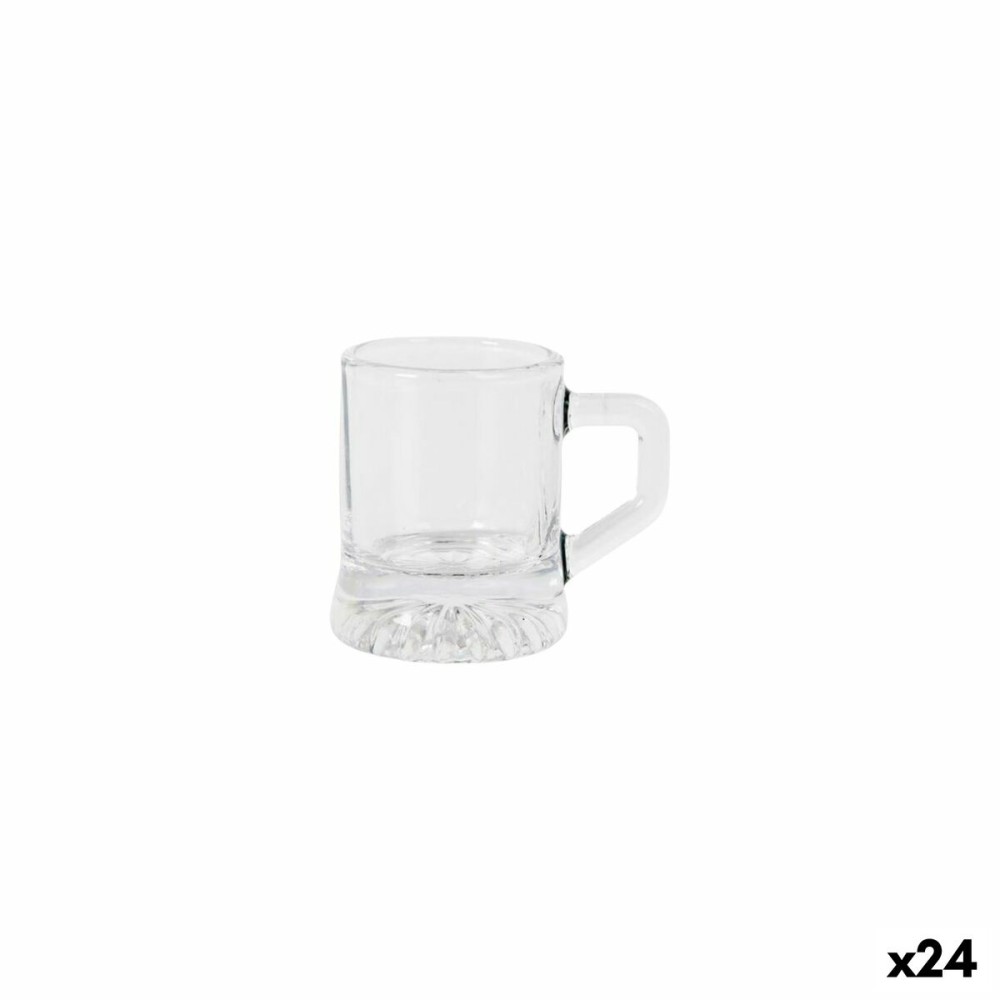 Set of Shot Glasses La Mediterránea Royal gold 4 Pieces (24 Units)