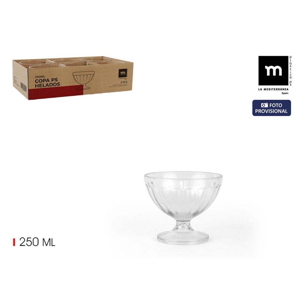 Coupe de glaces et de milkshakes La Mediterránea 0,25 L (24 Unités)