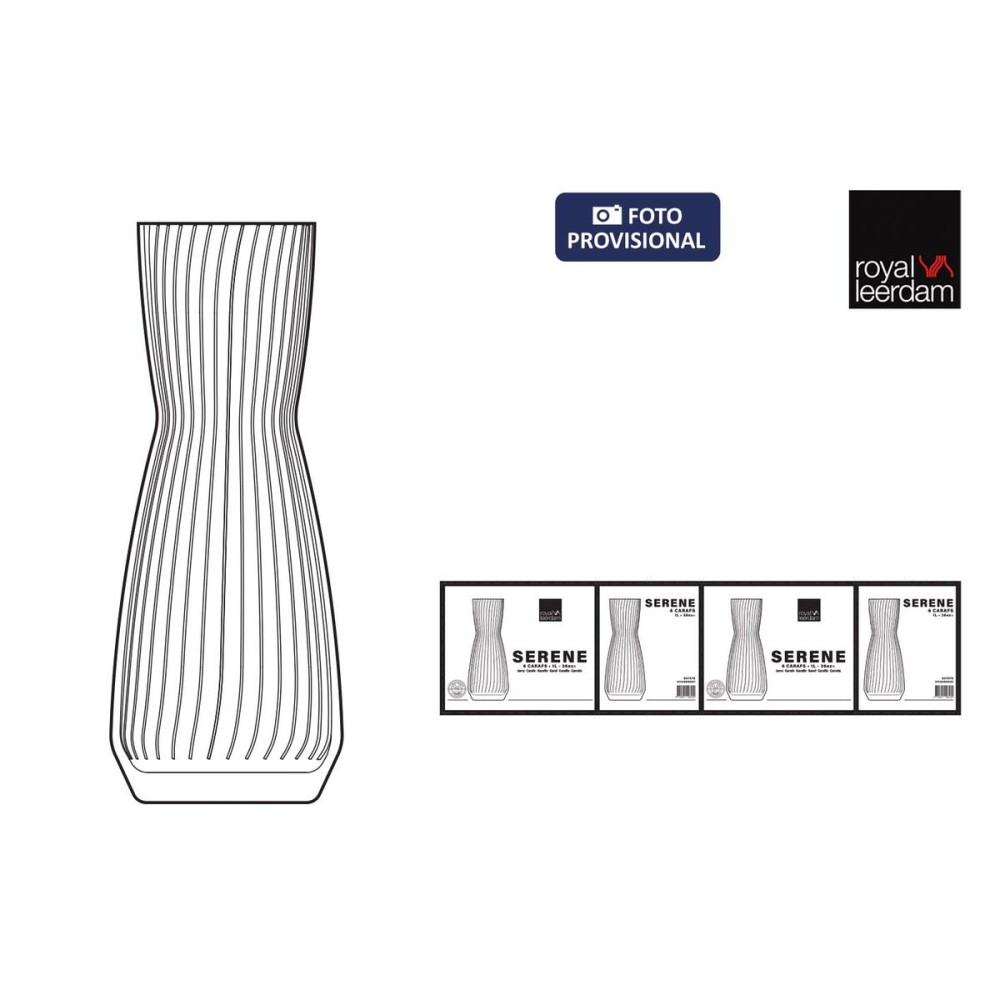 Glas-Flasche La Mediterránea 1 L (6 Stück)