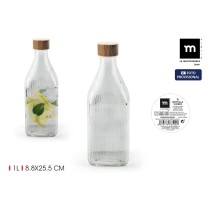 Bouteille en Verre La Mediterránea Métal verre 1 L (24 Unités)