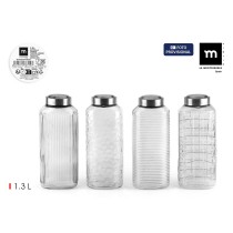 Bouteille en Verre La Mediterránea verre Acier 1,3 L (12 Unités)