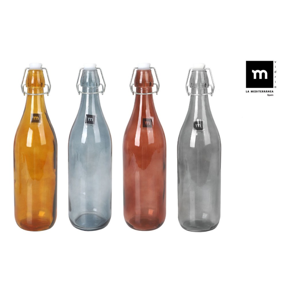 Bouteille en Verre La Mediterránea Dark goethe 1 L (12 Unités)