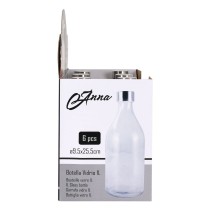 Glass Bottle La Mediterránea Metal Glass 1 L (6 Units)