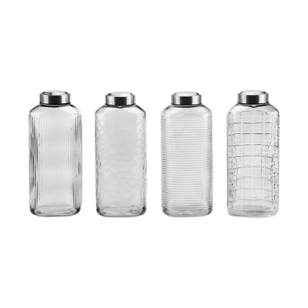 Glas-Flasche La Mediterránea Glas Stahl 1,8 L (8 Stück)