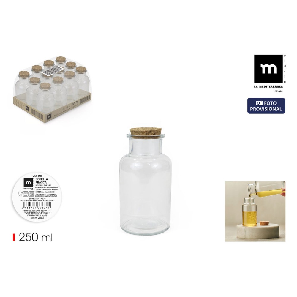 Glas-Flasche La Mediterránea 250 ml 0,25 L (36 Stück)