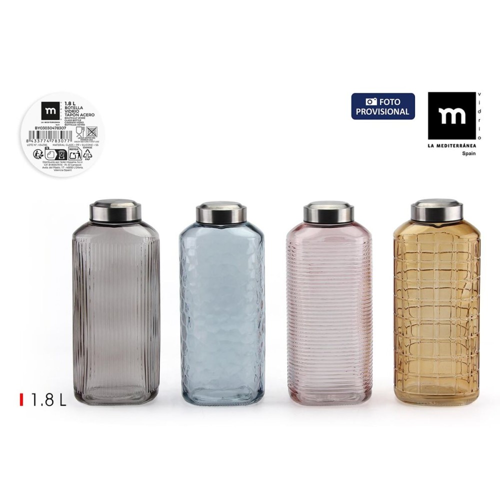 Bouteille en Verre La Mediterránea verre 1,8 L (8 Unités)