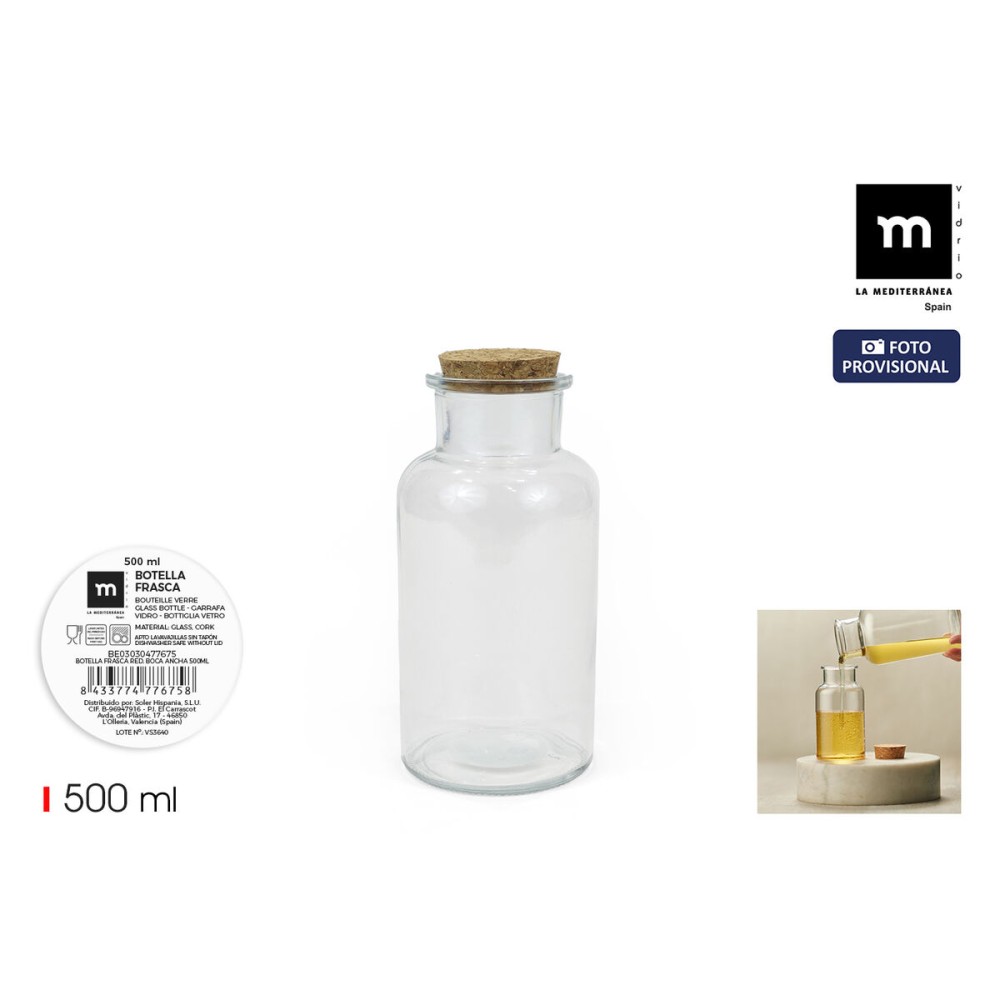 Bouteille en Verre La Mediterránea 500 ml 0,5 L (16 Unités)