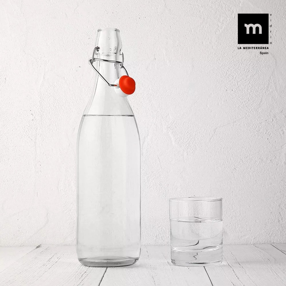 Bouteille en Verre La Mediterránea verre 1 L (12 Unités)