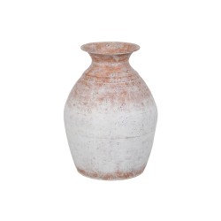 Vase Blanc Fer 27,5 x 27,5 x 36,5 cm