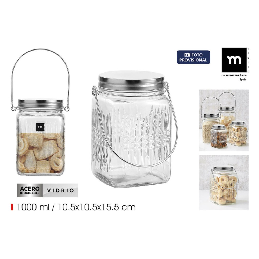 Glass Jar La Mediterránea 1 L (12 Units)