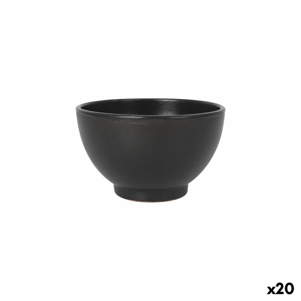 Bol Azofra Noir 15 x 15 x 9 cm (20 Unités)
