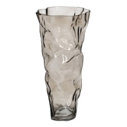 Vase Grau Kristall 19 x 17 x 38,5 cm