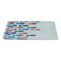 Tablett für Snacks La Mediterránea Fische 25 x 15 x 2 cm (12 Stück)