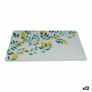Snack tray La Mediterránea Lemon 25 x 15 x 2 cm (12 Units)