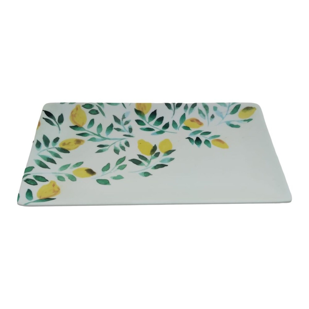 Snack tray La Mediterránea Lemon 25 x 15 x 2 cm (12 Units)
