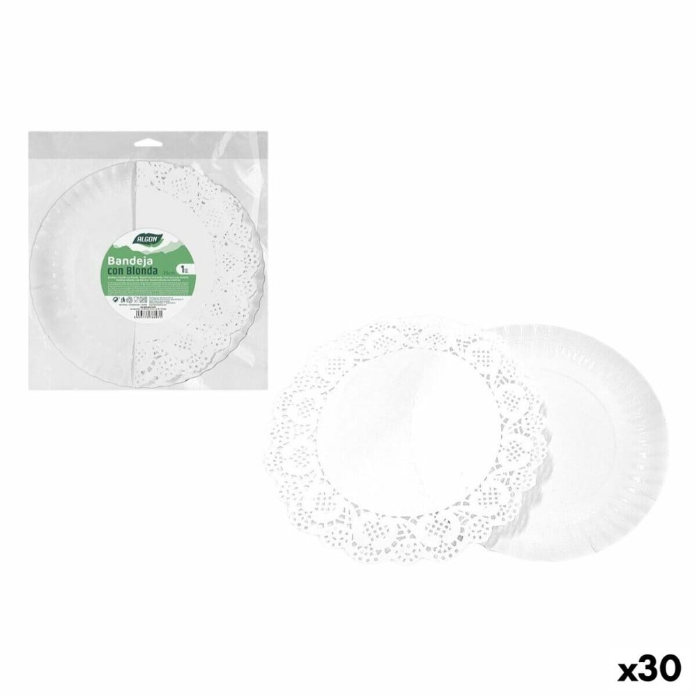 Plateau apéritif Algon Rond 35 cm (30 Unités)