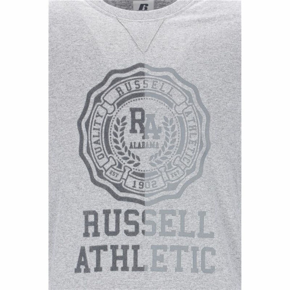 Herren Langarm-T-Shirt Russell Athletic Collegiate Hellgrau