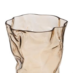 Vase Braun Kristall 15,5 x 14 x 32 cm