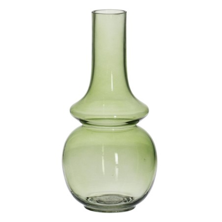 Vase Green Crystal 12,5 x 12,5 x 26 cm