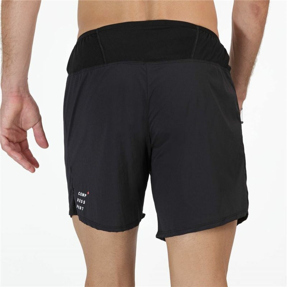 Men's Sports Shorts Compressport Trail Racing Black