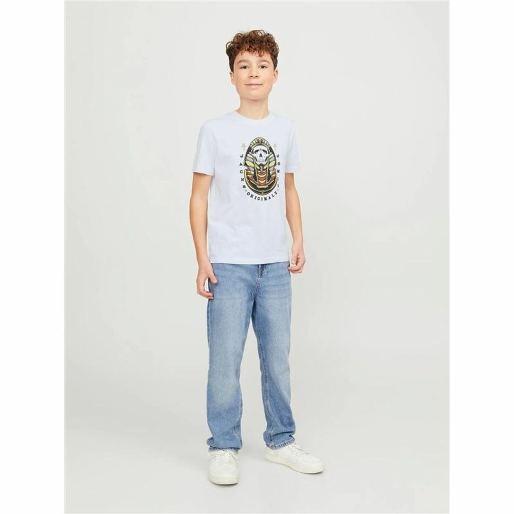 Kurzarm-T-Shirt für Kinder Jack & Jones Jorheavens Weiß