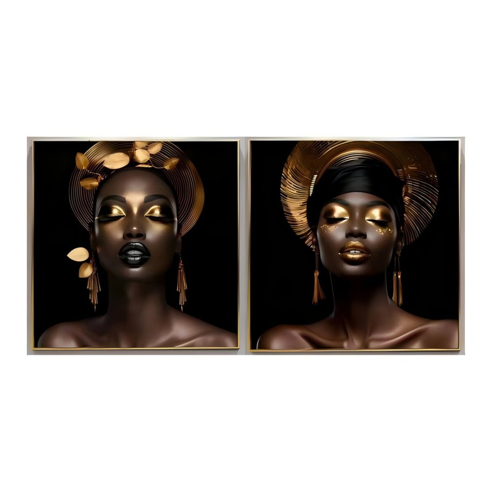 Painting Home ESPRIT Aluminium MDF Wood 80 x 3,5 x 80 cm