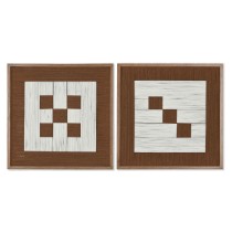 Cadre 3D Home ESPRIT Coton Sapin 50 x 3 x 50 cm