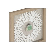 Satz mit 4 Bildern Home ESPRIT Papier Kristall 22 x 2 x 22 cm