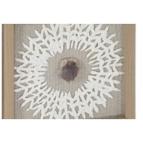 Satz mit 4 Bildern Home ESPRIT Papier Kristall 22 x 2 x 22 cm