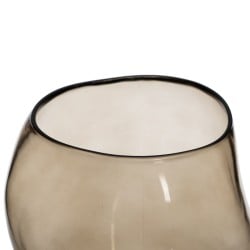 Vase Taupe Verre 18,5 x 19,5 x 19,5 cm