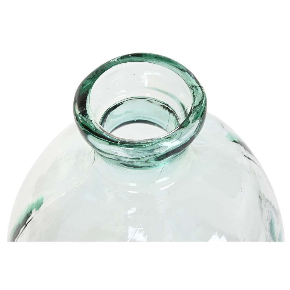Vase Home ESPRIT Durchsichtig Recyceltes Glas 34 x 34 x 73 cm