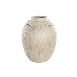 Vase Home ESPRIT Weiß Magnesium 38 x 38 x 48 cm