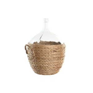 Vase Home ESPRIT Durchsichtig Hellbraun Kristall natürlich 37 x 37 x 55 cm