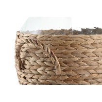 Vase Home ESPRIT Durchsichtig Hellbraun Kristall natürlich 37 x 37 x 55 cm